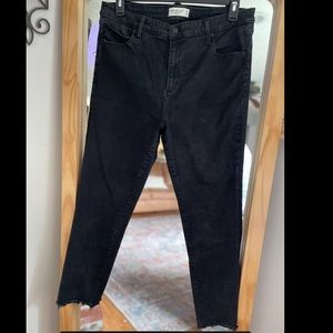 Abercrombie & Fitch Super Skinny High Rise Ankle Black Jean Denim size 18